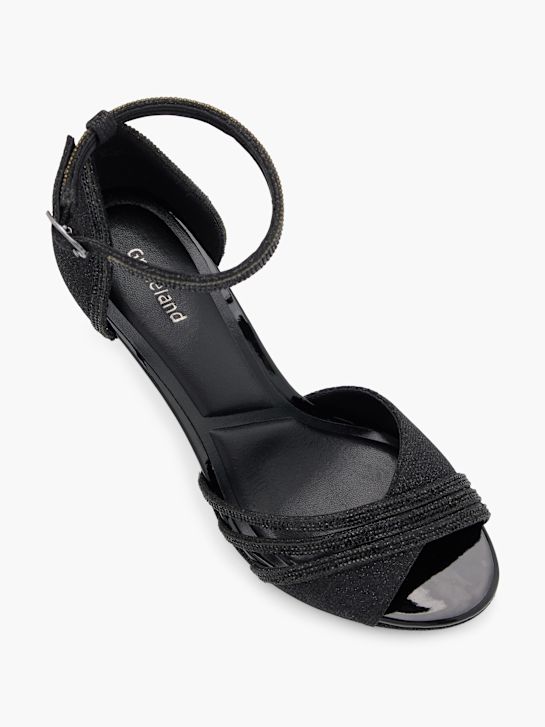 graceland slingback heel black deichmann
