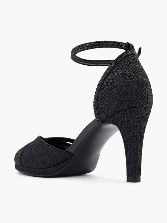 graceland slingback heel black deichmann