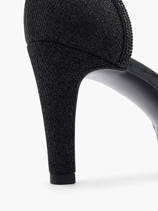 graceland slingback heel black deichmann