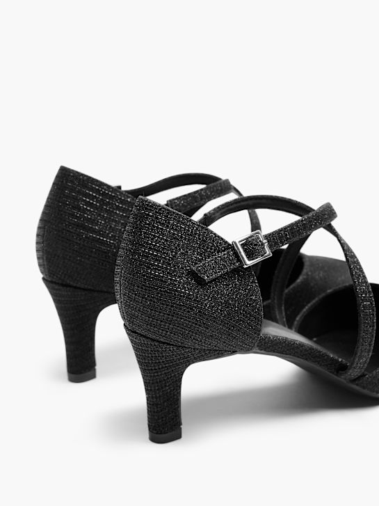 catwalk strapped heel black deichmann