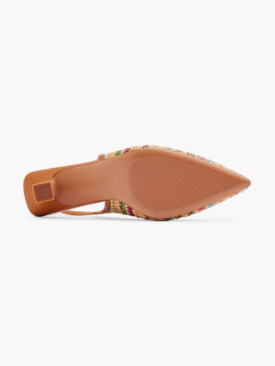 catwalk slingback heel brown deichmann