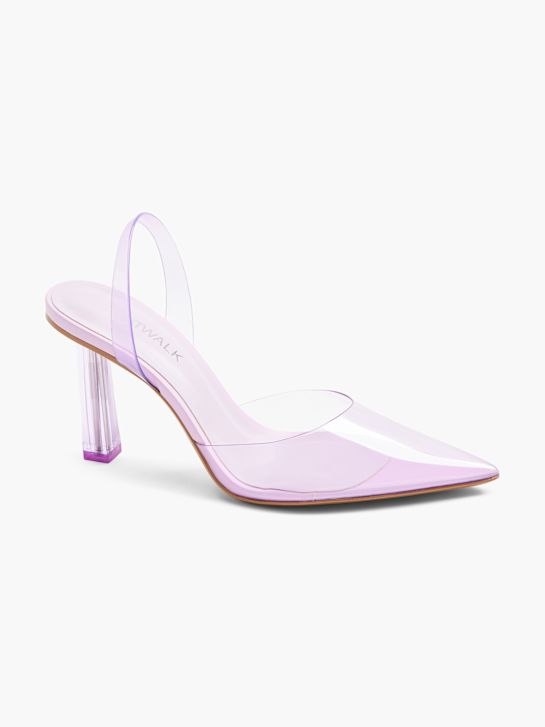 catwalk slingback heel purple deichmann