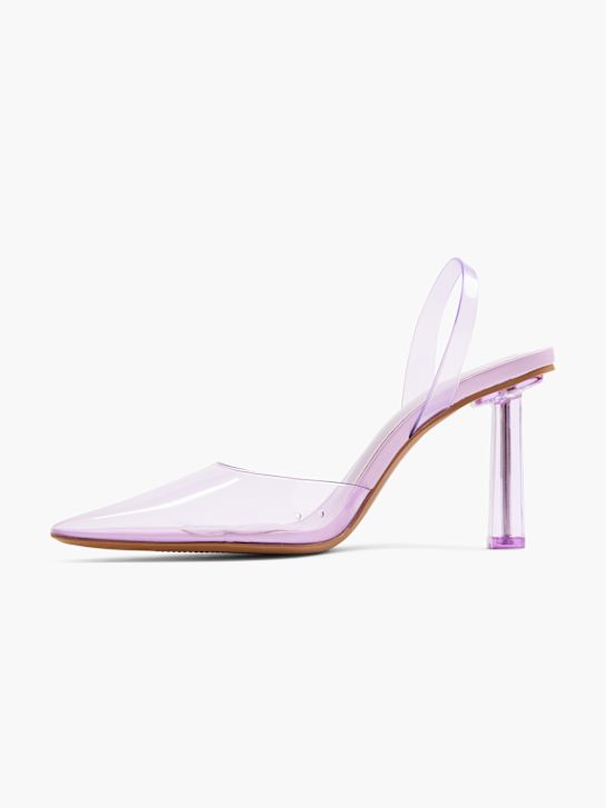 catwalk slingback heel purple deichmann