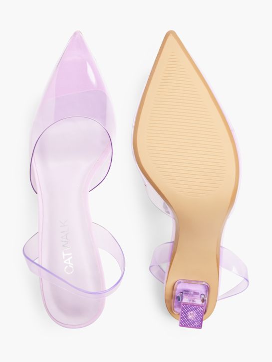 catwalk slingback heel purple deichmann