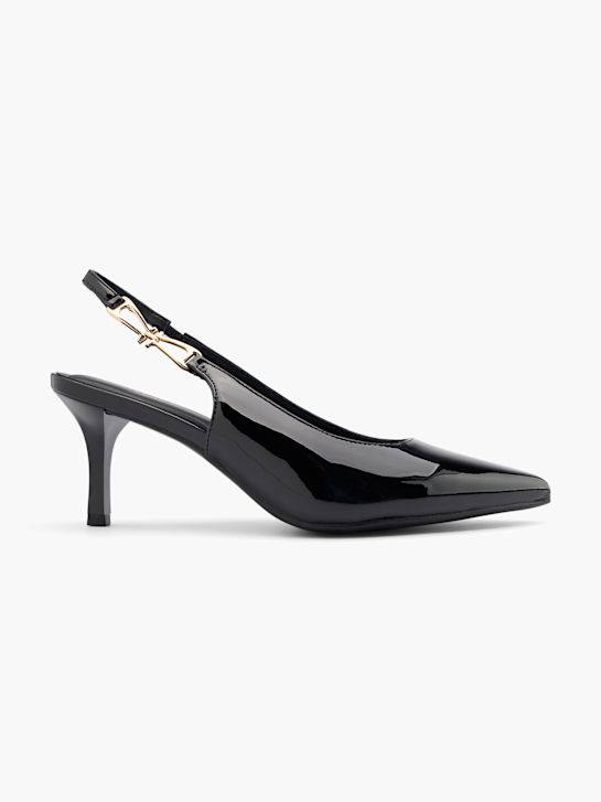 catwalk slingback heel black deichmann