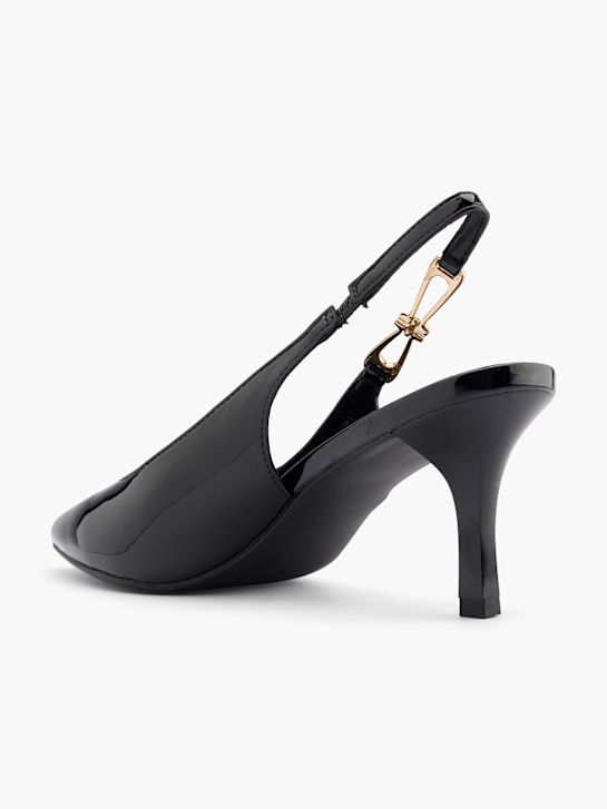 catwalk slingback heel black deichmann