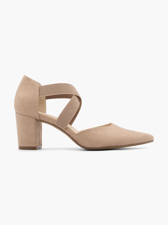 graceland strapped heel taupe deichmann