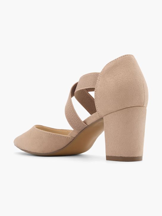 graceland strapped heel taupe deichmann