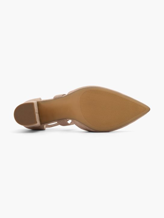 graceland strapped heel taupe deichmann