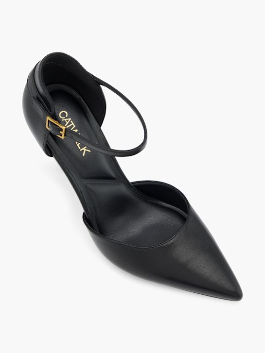 catwalk strapped heel black deichmann
