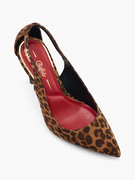 buffalo slingback heel brown deichmann