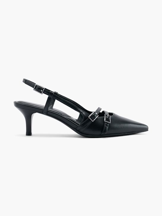 catwalk slingback heel black deichmann