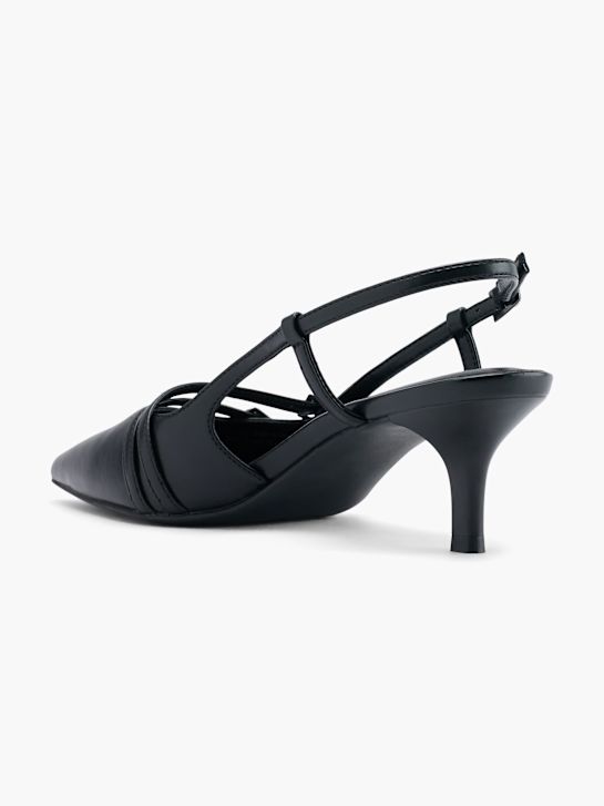 catwalk slingback heel black deichmann