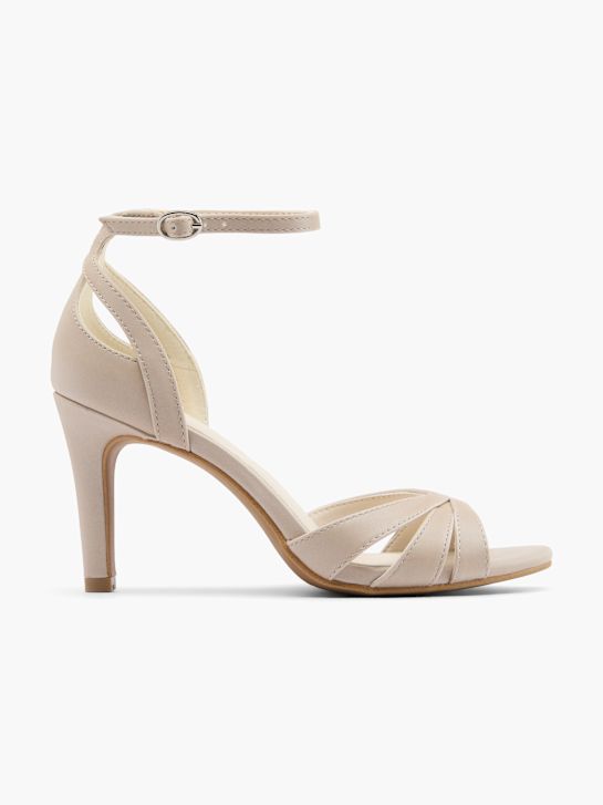 catwalk strapped heel beige deichmann