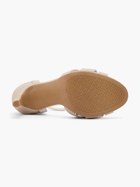 catwalk strapped heel beige deichmann
