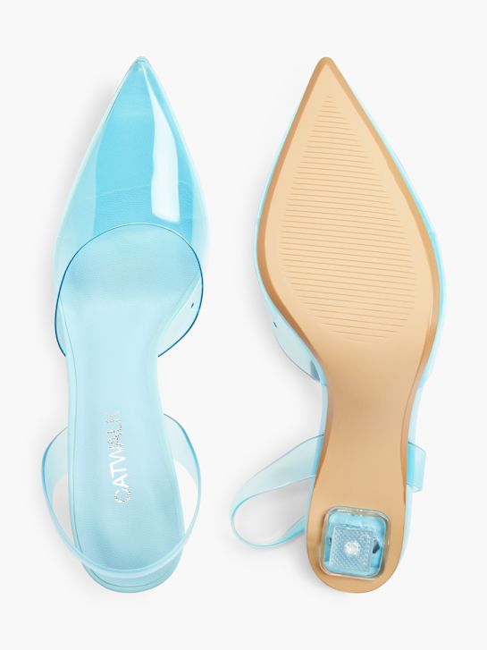 catwalk slingback heel blue deichmann