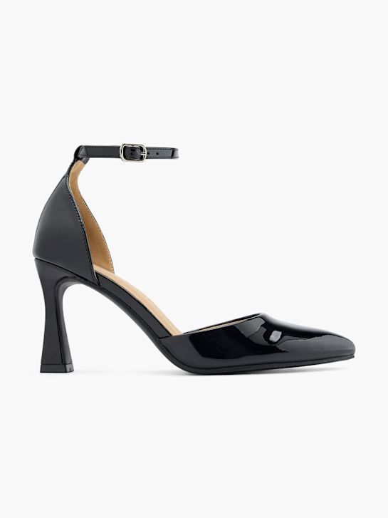 graceland strapped heel black deichmann