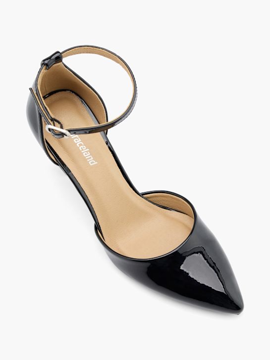 graceland strapped heel black deichmann