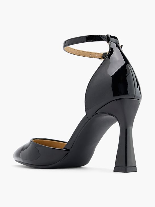 graceland strapped heel black deichmann