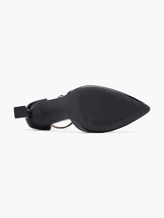graceland strapped heel black deichmann