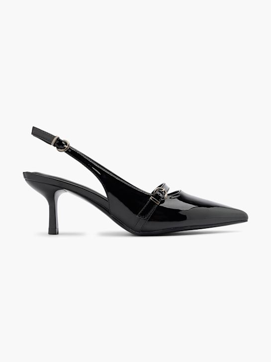 catwalk slingback heel black deichmann