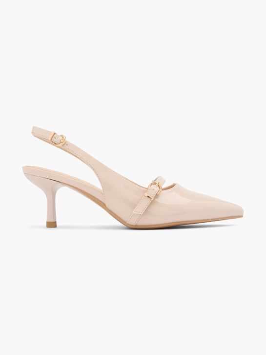 catwalk slingback heel nude deichmann