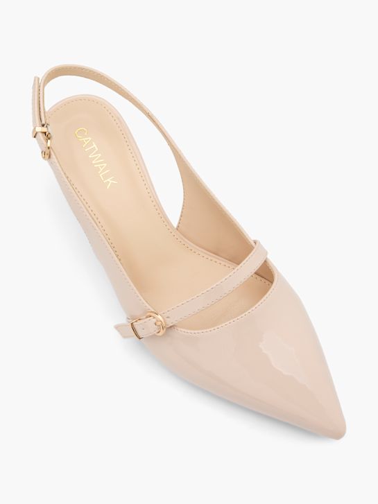 catwalk slingback heel nude deichmann
