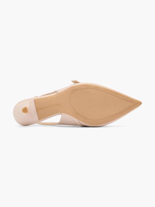catwalk slingback heel nude deichmann