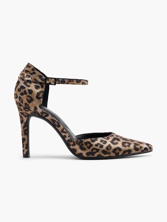 catwalk strapped heel brown deichmann