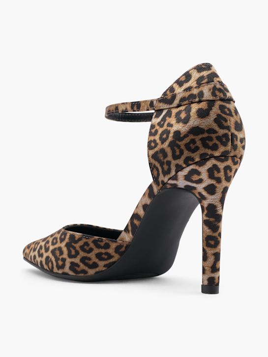 catwalk strapped heel brown deichmann