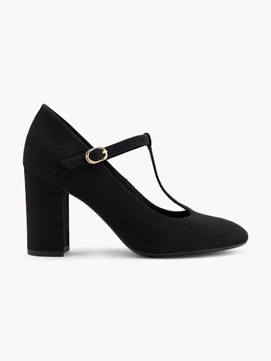 graceland strapped heel black deichmann