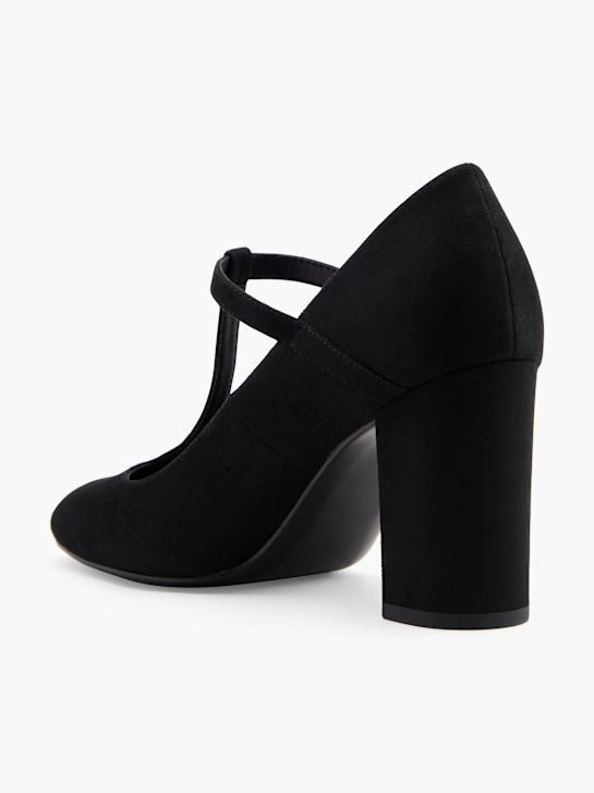 graceland strapped heel black deichmann