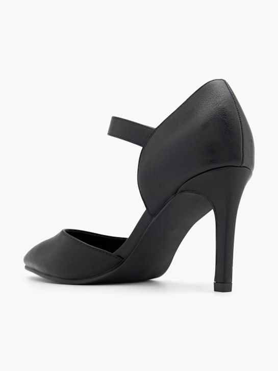 graceland strapped heel black deichmann