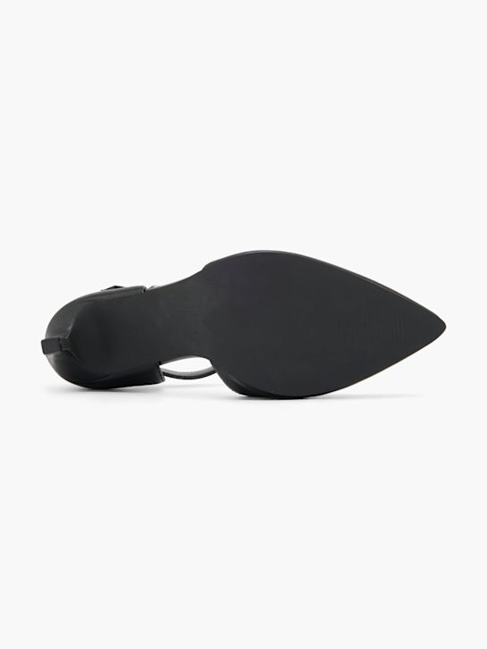 graceland strapped heel black deichmann
