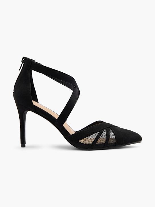 graceland strapped heel black deichmann