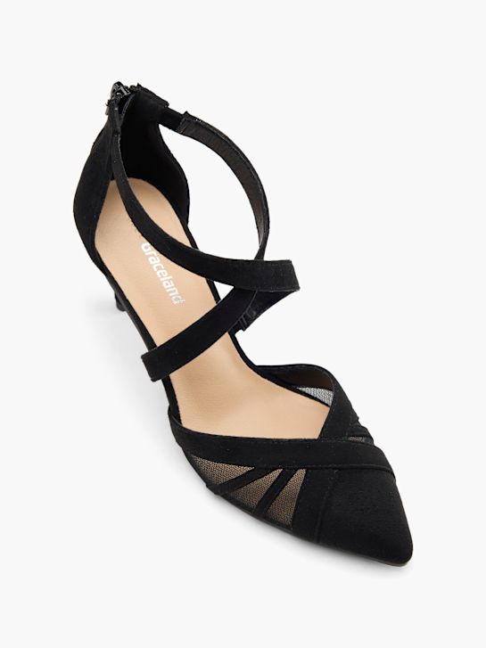 graceland strapped heel black deichmann