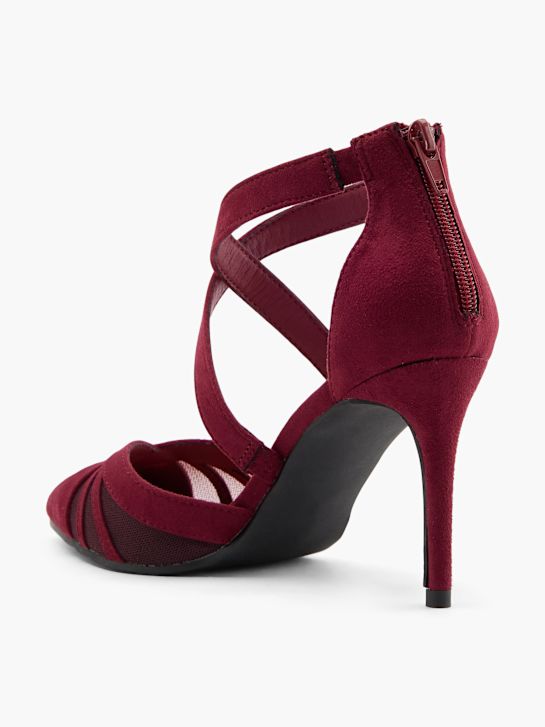 graceland strapped heel bordeaux deichmann