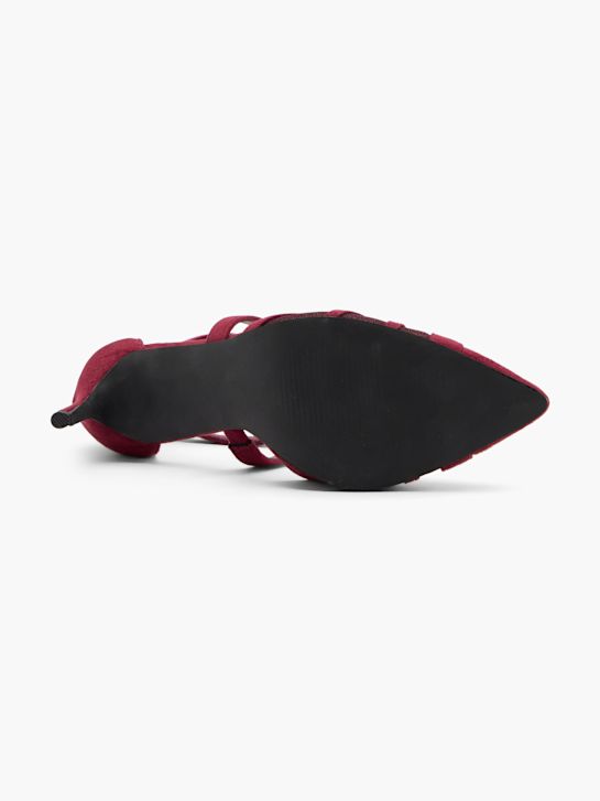 graceland strapped heel bordeaux deichmann