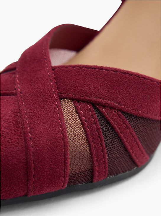 graceland strapped heel bordeaux deichmann