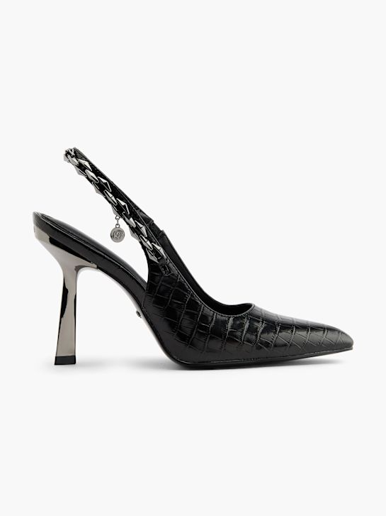 buffalo slingback heel black deichmann