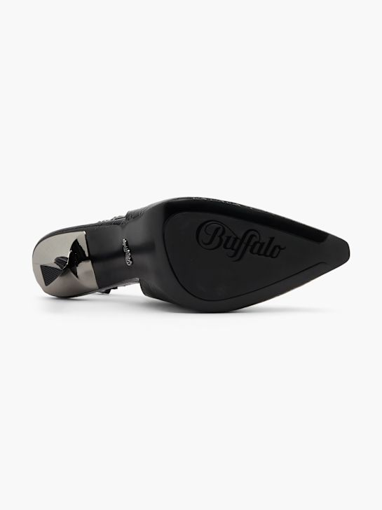 buffalo slingback heel black deichmann