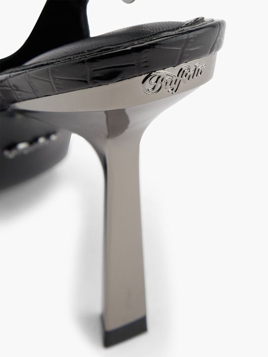 buffalo slingback heel black deichmann