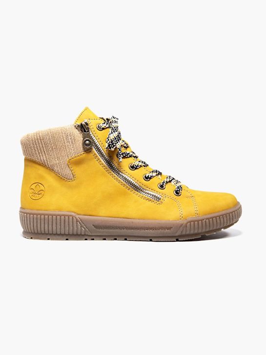 rieker high top trainer yellow deichmann