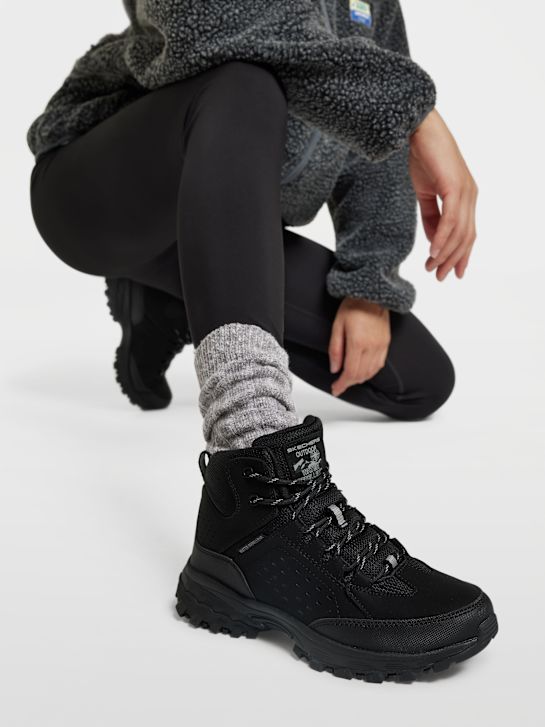 skechers clamber lace-up boot black deichmann