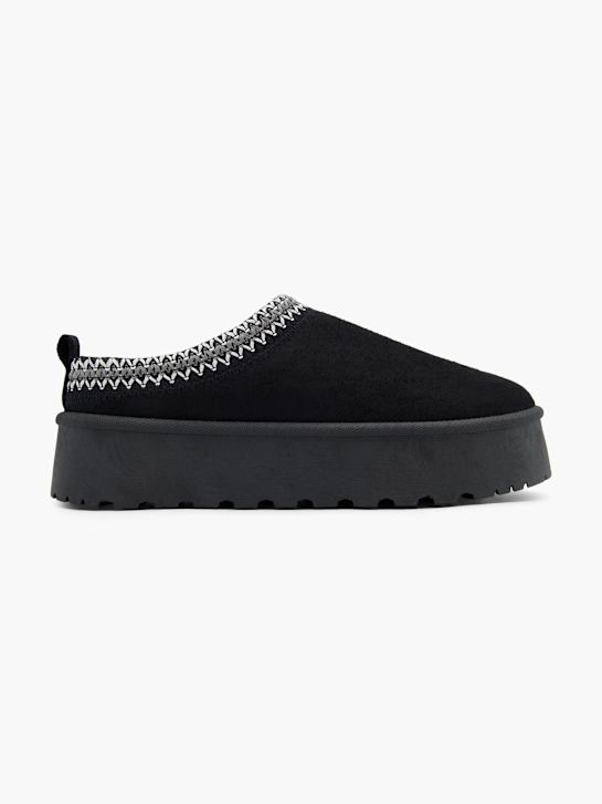 graceland house slipper black deichmann