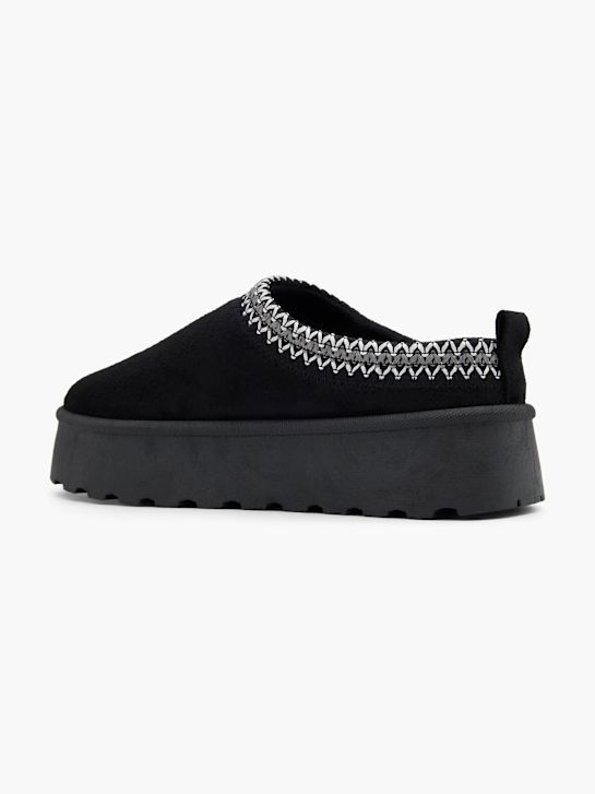 graceland house slipper black deichmann
