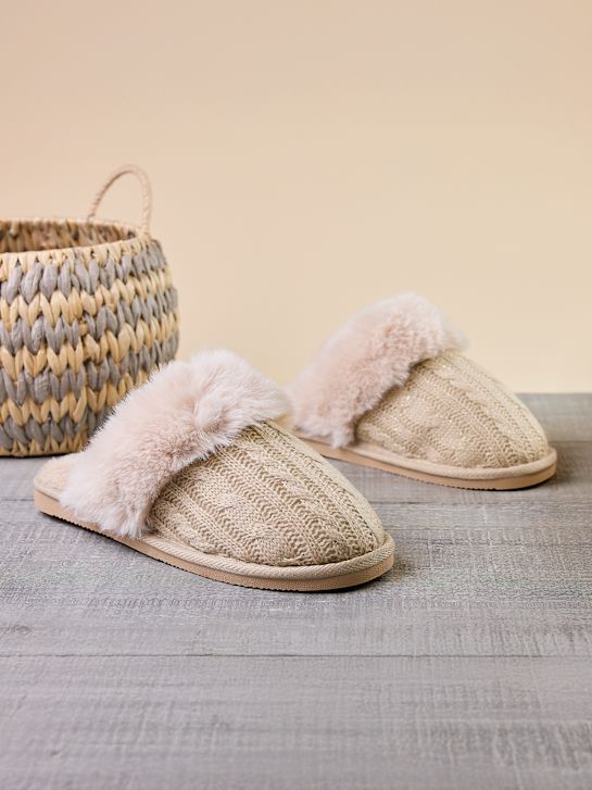 casa mia house slipper beige deichmann
