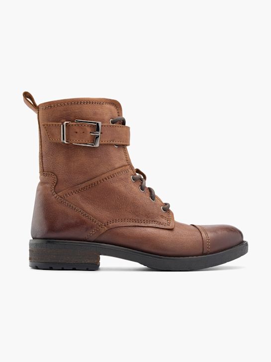 5th avenue laced ankle boot cognac deichmann