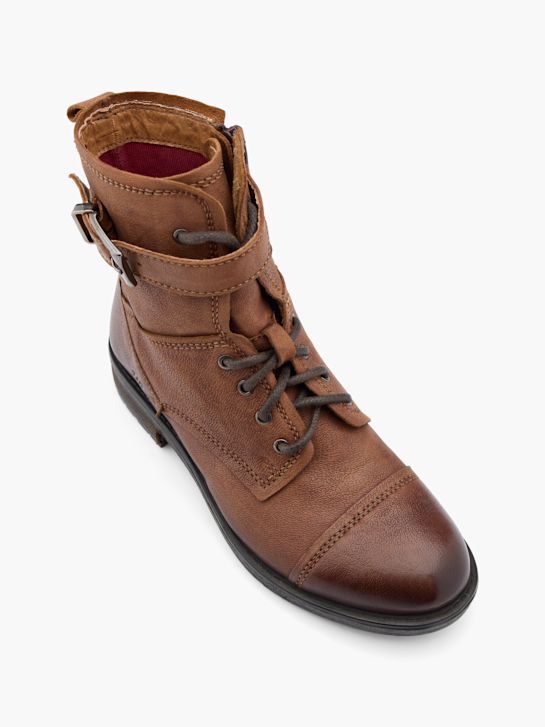 5th avenue laced ankle boot cognac deichmann