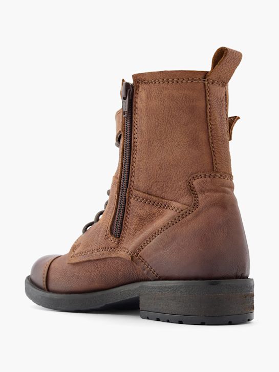 5th avenue laced ankle boot cognac deichmann